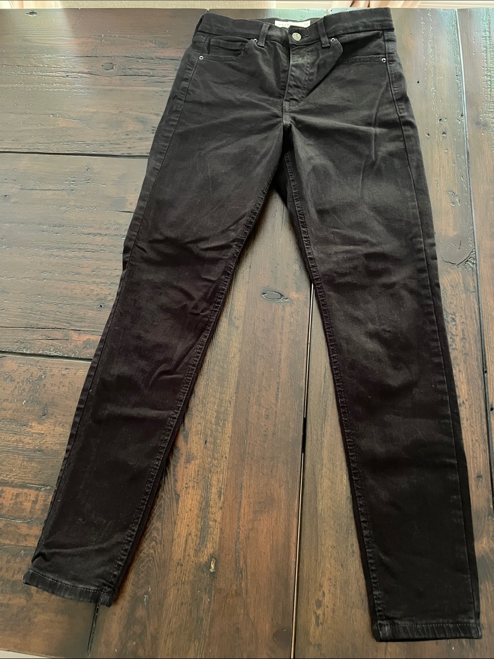 Topshop Black Skinny Jeans - Sleek High-Rise Fit